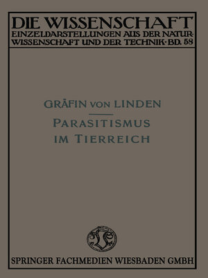 cover image of Parasitismus im Tierreich